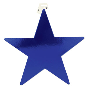 Party Decorations - Die-Cut Foil Star - blue