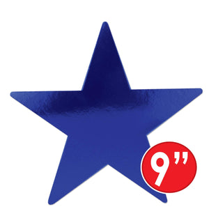 Party Decorations - Die-Cut Foil Star - blue