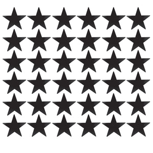 Awards Night Party Supplies - Die-Cut Foil Star - black