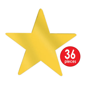 Bulk 9 inch Awards Night Gold Foil Star Decoration (Case of 36) by Beistle