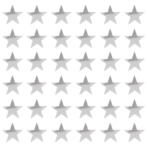 Awards Night Party Supplies - Die-Cut Foil Star - silver