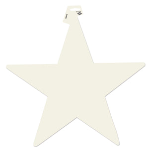 Party Decorations - Die-Cut Foil Star - white