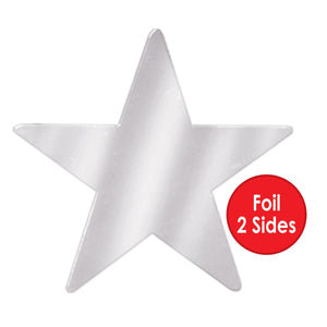 Bulk 12 inch Awards Night Silver Foil Star Decoration (Case of 24) by Beistle