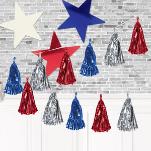 Party Decorations - 15 inch Die-Cut Foil Star- Blue