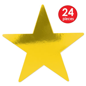 Party Decorations - 15 inch Die-Cut Foil Star- Gold