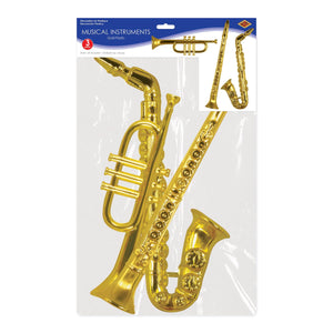 Gold Plastic Musical Instruments *1 SIDED*