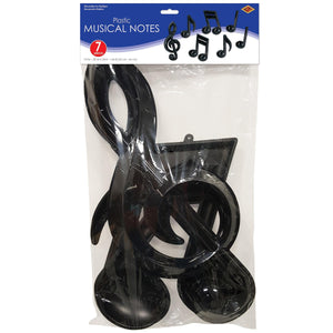 Rock and Roll Party Supplies - Plastic Musical Notes