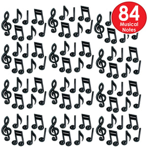 Rock and Roll Party Supplies - Plastic Musical Notes