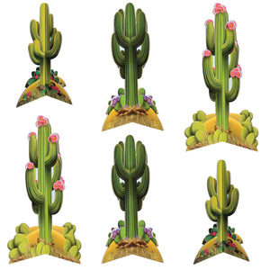 Bulk 3-D Cactus Centerpieces (12 Pkgs Per Case) by Beistle