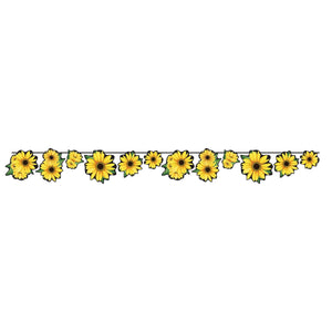 Sunflower Party Streamer - Bulk 12 Pack