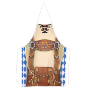 Oktoberfest Polyester Fabric Novelty Apron - Bulk/6 Aprons