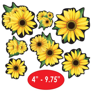 Beistle Sunflower Cutouts