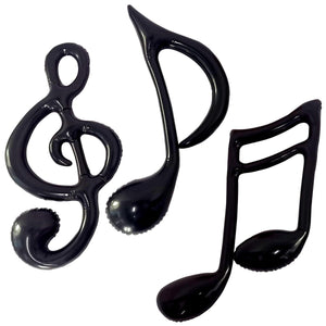 Inflatable Musical Notes Party Set - Bulk 12 Pack