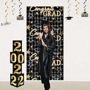 Bulk Congrats Grad Metallic Square Curtain (6 Pkgs Per Case) by Beistle