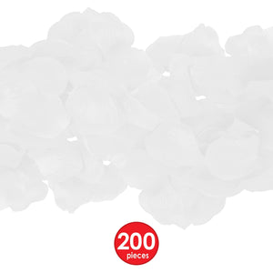 Bulk White Fabric Rose Petals (12 Pkgs Per Case) by Beistle