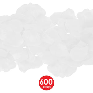 Bulk White Fabric Rose Petals (12 Pkgs Per Case) by Beistle