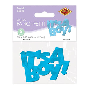 Bulk Jumbo It's A Boy Confetti (12 Pkgs Per Case) by Beistle