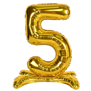 Self-Standing Balloon Number 5 - Bulk 6 Pack