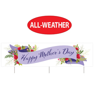 Beistle Plas Jumbo Happy Mother's Day Yard Sign