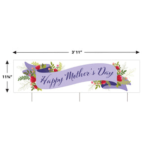 Beistle Plas Jumbo Happy Mother's Day Yard Sign