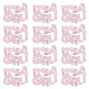 Bulk Jumbo It's A Girl Confetti (12 Pkgs Per Case) by Beistle