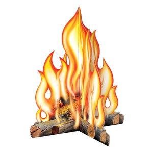 3-D Campfire Party Prop - Bulk 6 Pack