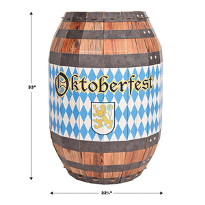 Beistle 3-D Oktoberfest Barrel Prop