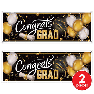 Beistle Congrats Grad Sign Banner (12 Pkgs Per Case) sold in bulk.