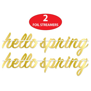 Beistle Foil Hello Spring Streamer