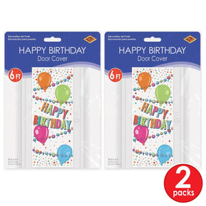 Bulk Happy Birthday Door Cover (12 Pkgs Per Case) by Beistle