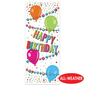 Bulk Happy Birthday Door Cover (12 Pkgs Per Case) by Beistle