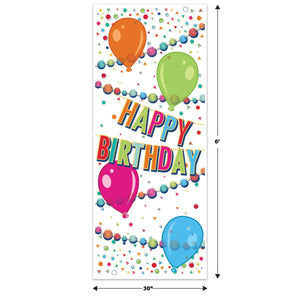 Bulk Happy Birthday Door Cover (12 Pkgs Per Case) by Beistle