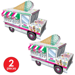 Beistle 3-D Ice Cream Truck Centerpiece