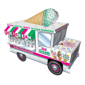 3-D Ice Cream Truck Party Centerpiece - Bulk 12 Pack