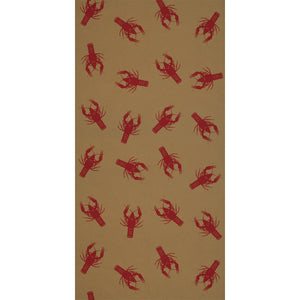 Mardi Gras Crawfish Kraft Paper Table Roll - Bulk 6 Pack