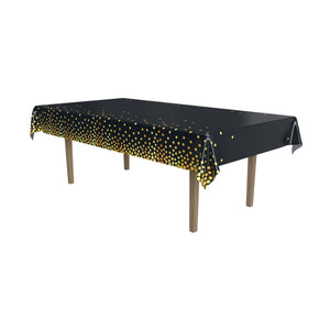 Metallic Polka Dots Tablecover - Bulk 12 Pack