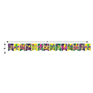 Beistle Foil Mardi Gras Streamer