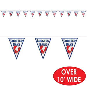 Beistle Lobster Bake Pennant Banner