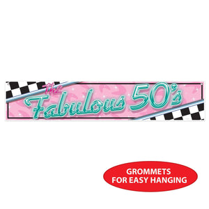 Beistle The Fabulous 50's Banner