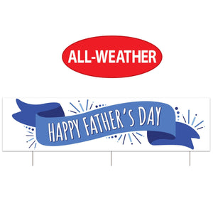 Beistle Plas Jumbo Happy Father's Day Yard Sign