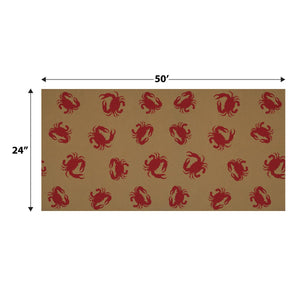 Beistle Crab Kraft Paper Table Roll