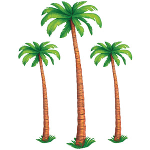 Luau Party Jointed Palm Trees - Bulk 36 Pack