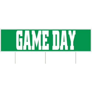 Plastic Jumbo Game Day Party Yard Sign - Bulk 6 Pack