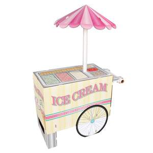 3-D Ice Cream Cart Party Prop - Bulk 3 Pack