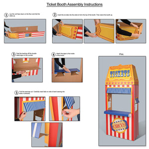 Beistle 3-D Circus Ticket Booth Prop