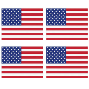 Plastic American Flag Party Placemats - Bulk 48 Pack