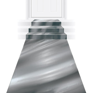 Metallic 50 ft Aisle Runner silver