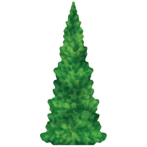 Christmas Evergreen Tree Stand-Up Decoration - Bulk 4 Pack