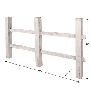 3-D White Fence Party Prop