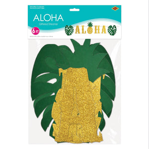 Beistle Glittered Aloha Streamer